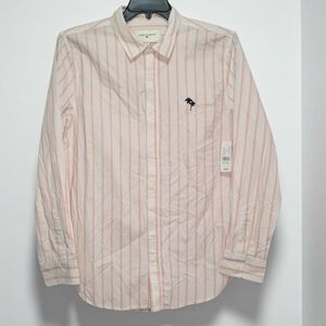 Modern Amusement Pink Casual Button Down Shirt